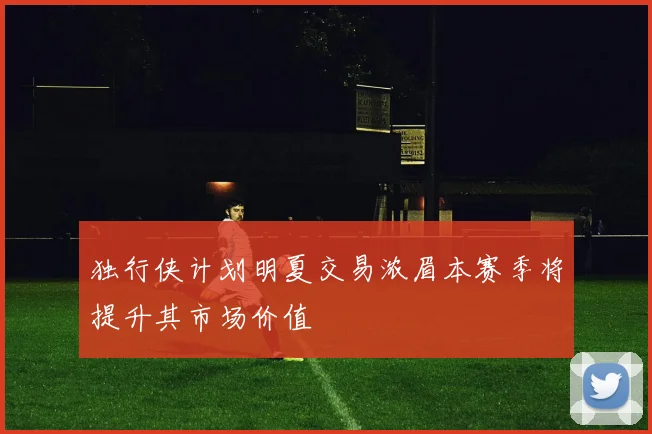 独行侠计划明夏交易浓眉本赛季将提升其市场价值